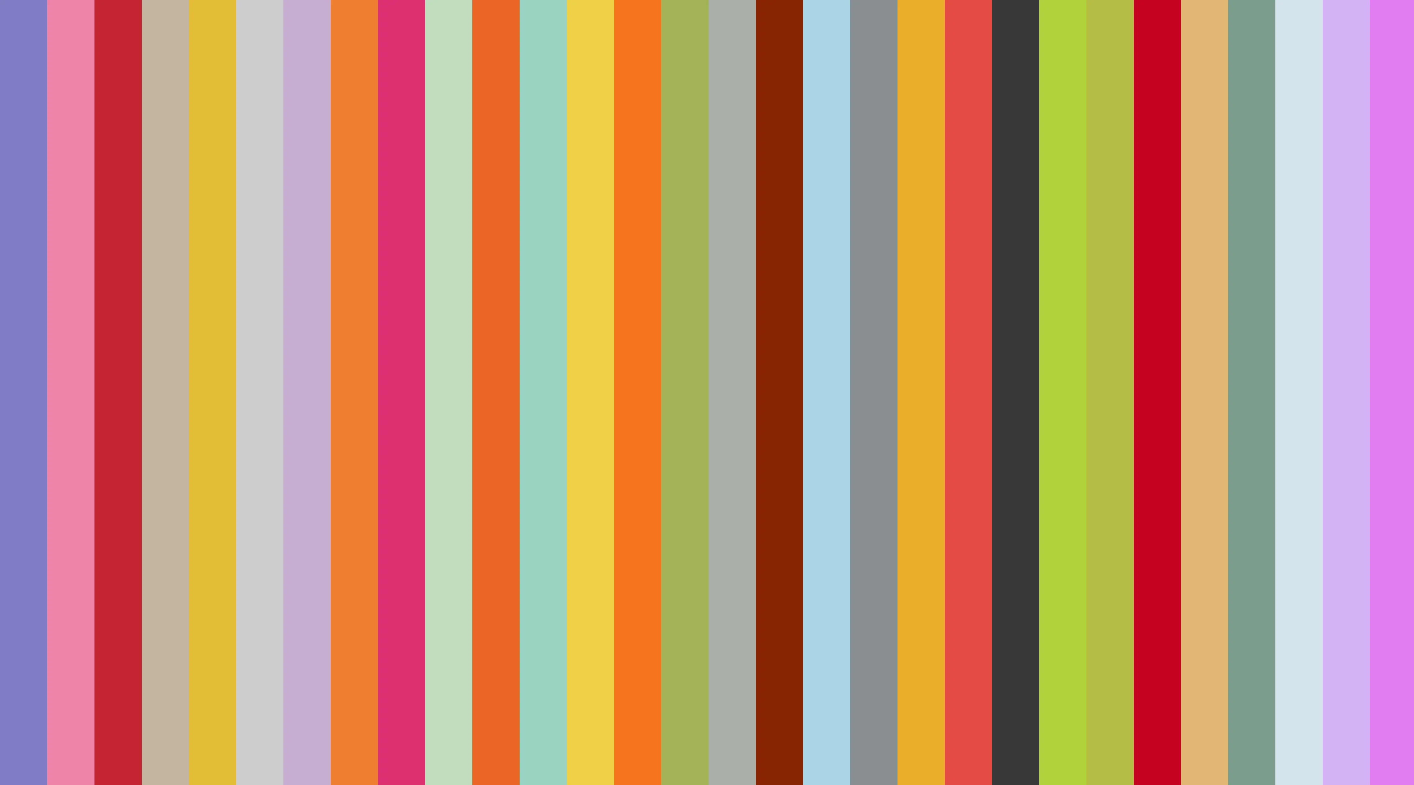 Thirty vertical colour bands from the Colour photography archive