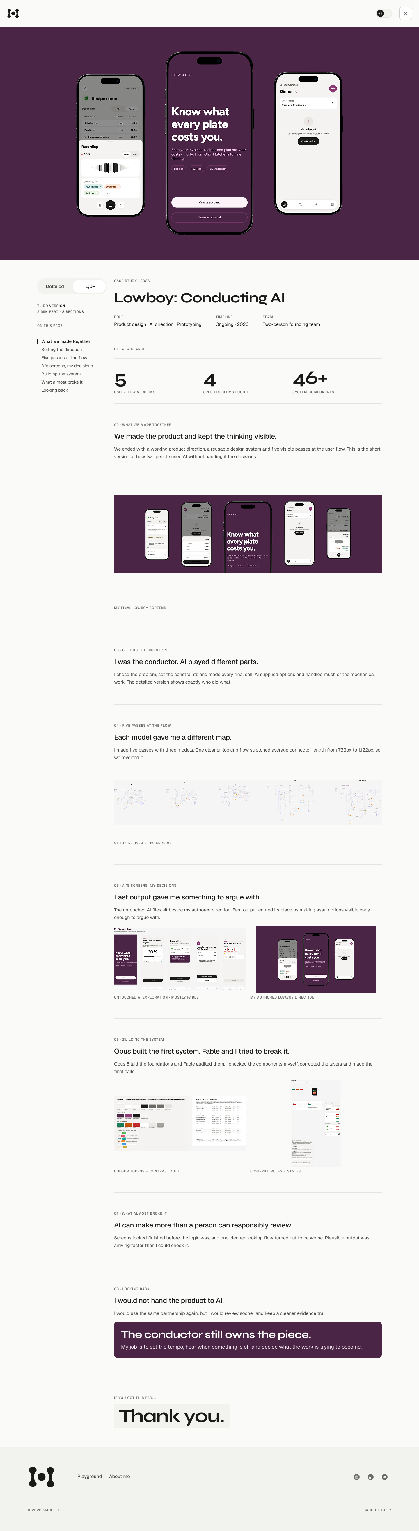 Lowboy Conducting AI case study page