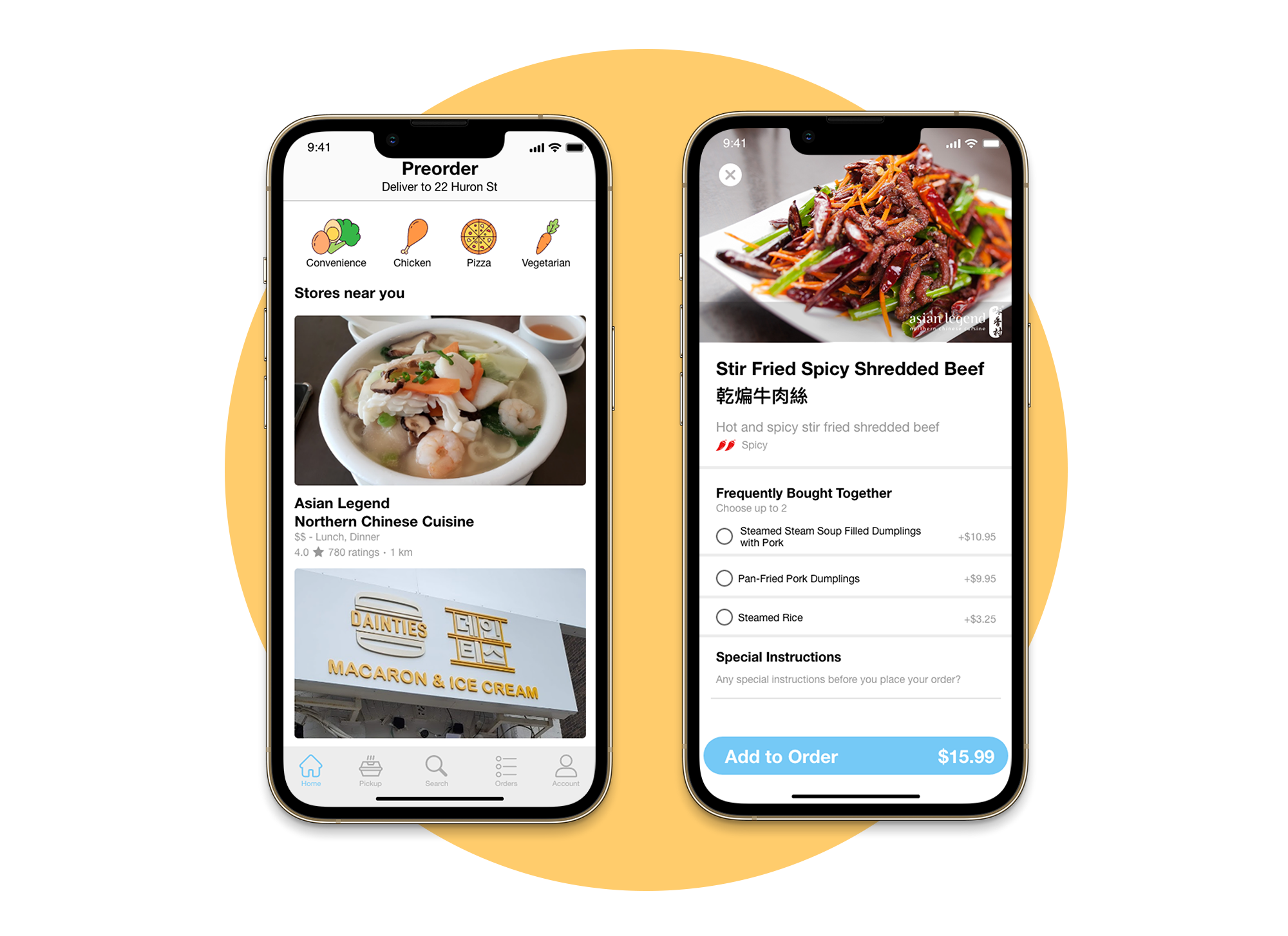 Vendor Out Home Page Ordering