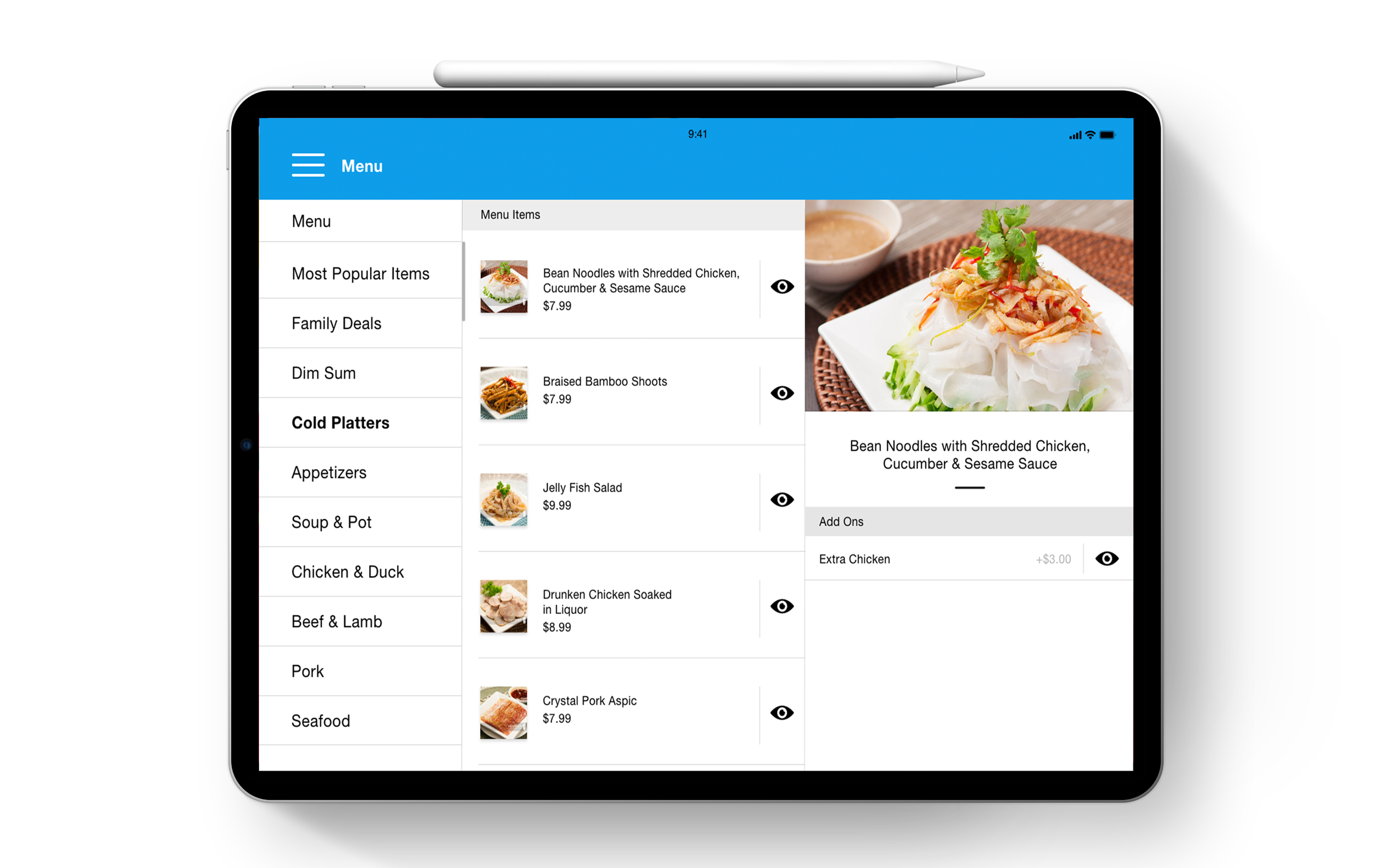Vendor Out Backend Food Page