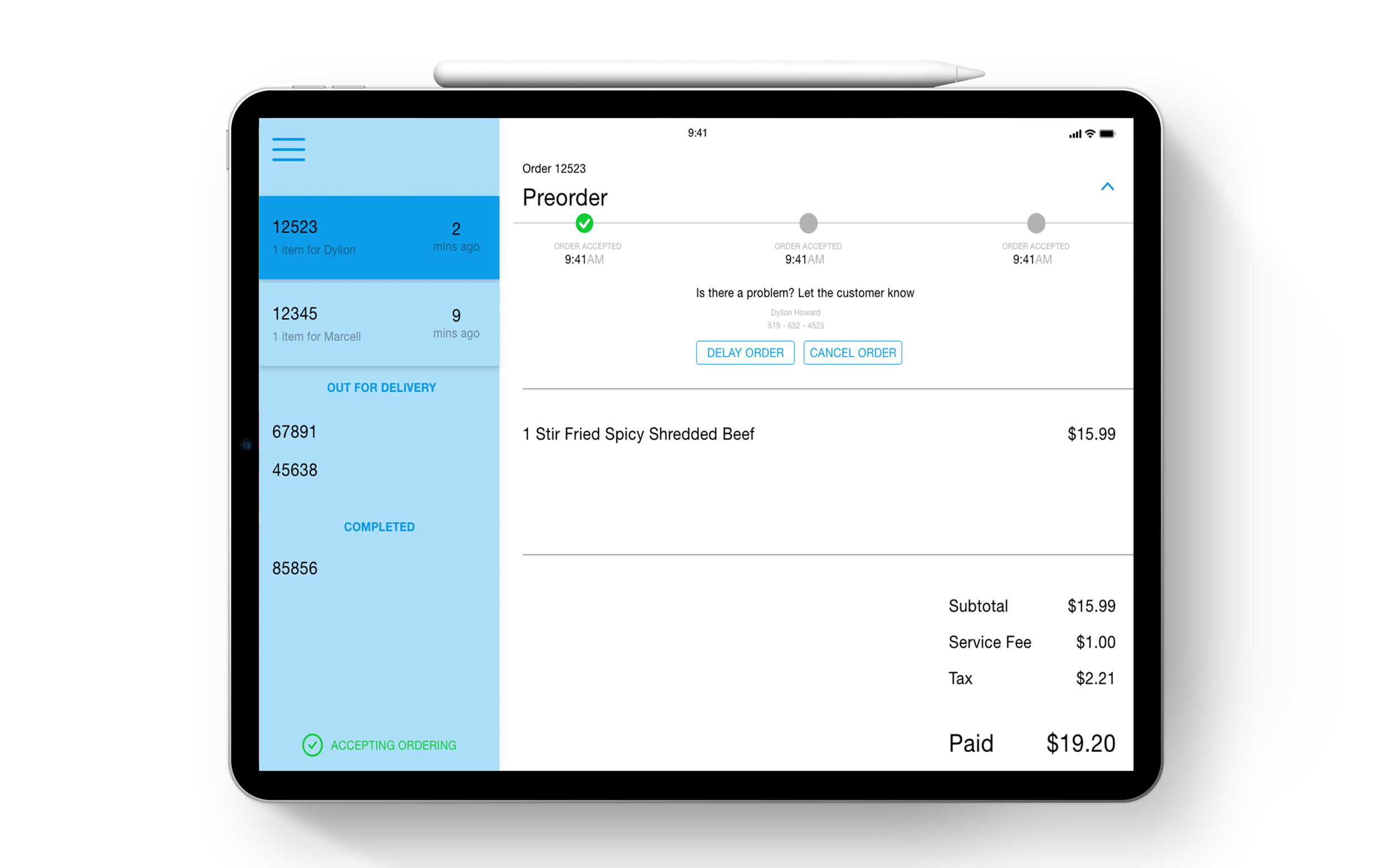 Vendor Out Order Processing