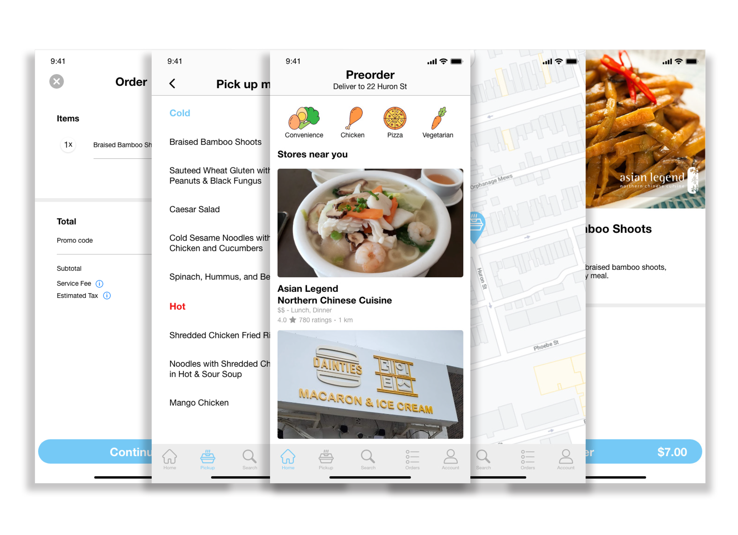 Vendor Out User Home Page and Others